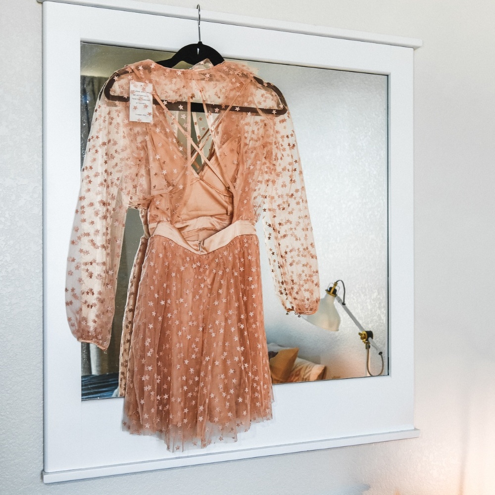 For Love & Lemons All That Glitters Mini Dress NWT - Picture 4 of 8